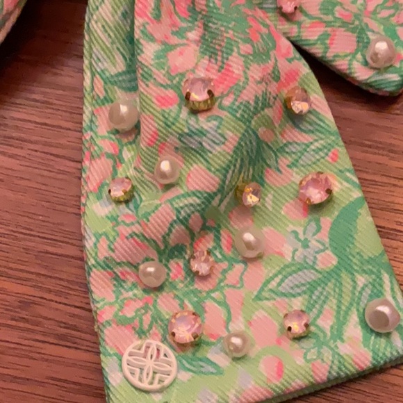 Lilly Pulitzer Green and Pink Bow Hair Accessory - Picture 4 of 11